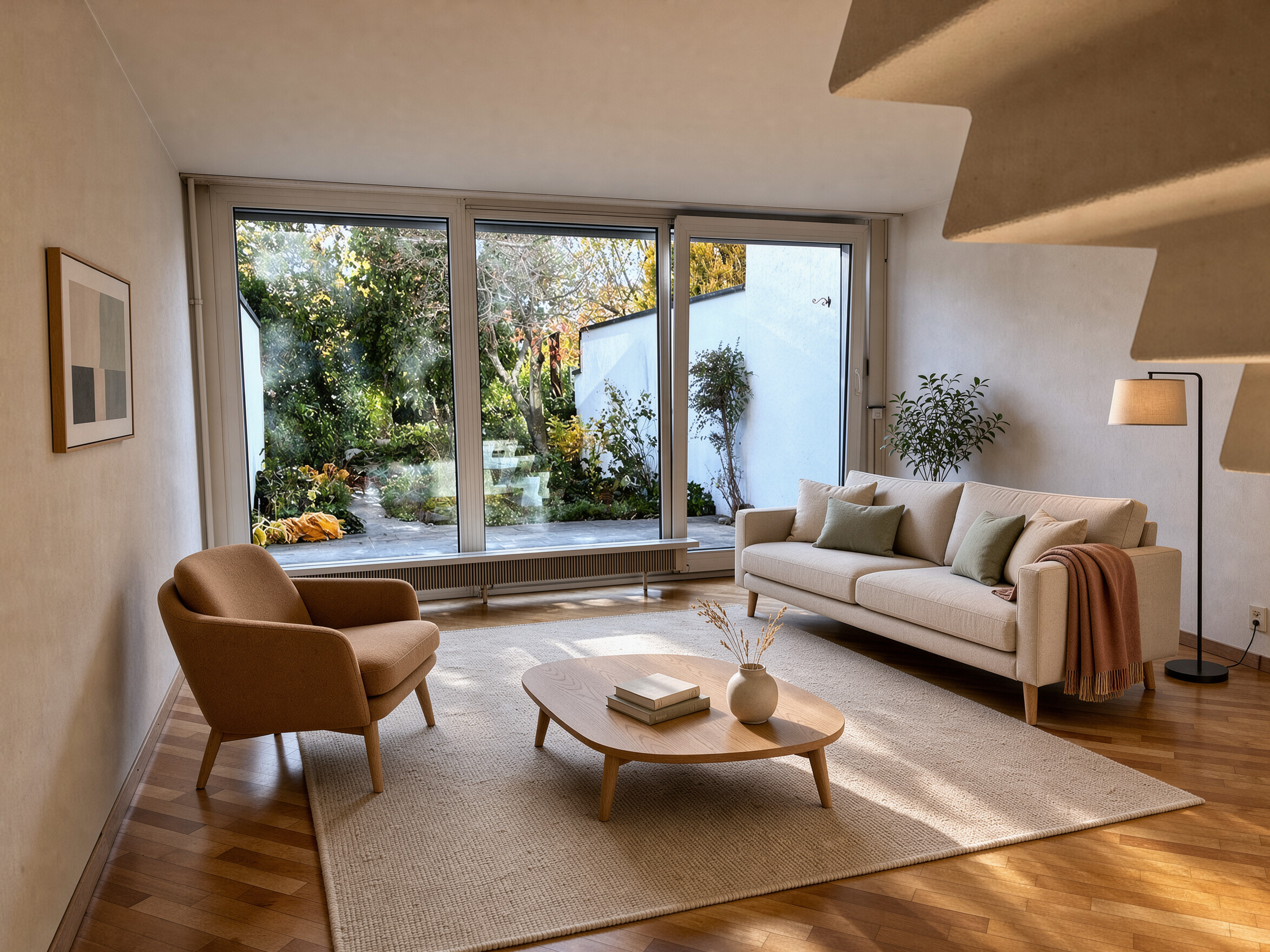 Wohnzimmer (virtuell eingerichtet)
